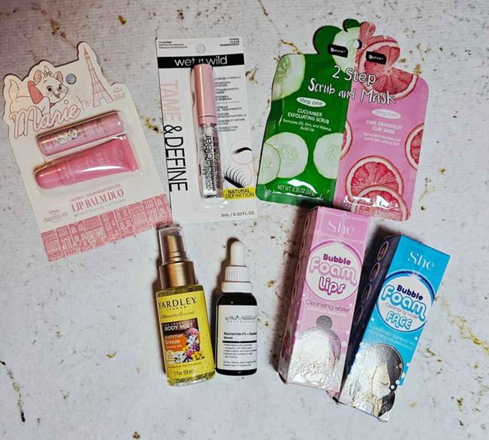 NEW Beauty & Skincare Bundle – Disney Marie Lip Balm Duo, Wet n Wild Mascara, Fa
